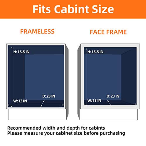 Blemoacha Pull Out Cabinet Organizer 11"W X 21"D X 13.5"H ,2 Tier Under Sink Organizers And Storage,Bathroom Organization Undersink Drawers Slide Out, Kitchen Sink Shelf Sliding Cabinet Basket Chrome #TOP3