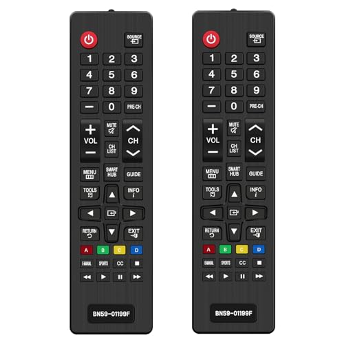 2 Pezzi Telecomando Universale per Samsung TV, Telecomando TV Universale per TV BN59-01199F, Sostitutivo Telecomando...