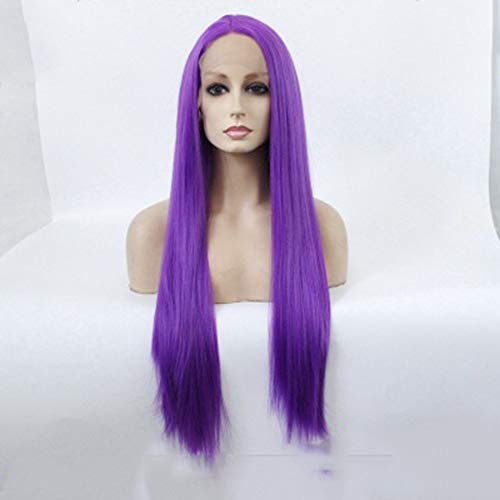 Perruque violet foncé avec couvre-chef complet pour volume immédiat - 2