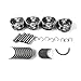 ATATQR Engine Overhaul Rebuild Kit EA888 Compatible for VW/GTI/Audi/A3/A4/A5/Q5/Passat/Golf/Skoda/2.0 TFSI CDN CCZ CCTA 21mm Pin Bolt 06H198401D