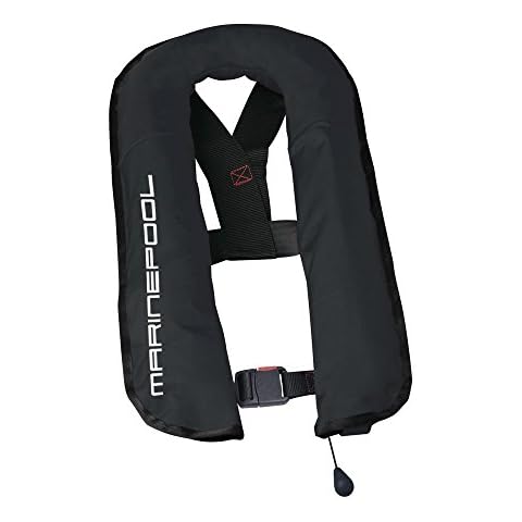 Marinepool Automatische Rettungsweste Compact II 16 L/ 150 N mit separater Schwimmblase Schwimmweste Farbe schwarz Cover