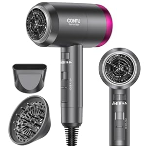 CONFU Ionic Blow Dryer 1600W, Porta...
