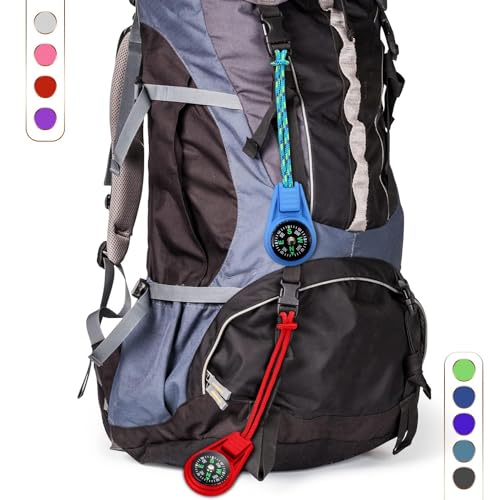 54 Piezas Brújulas Mini de Supervivencia Multicolor para Camping al Aire Libre miniatura 6