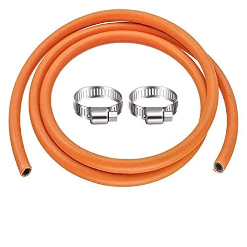 DALUCI 1.5 Meter Gas Pipe LPG Rubber Hose Pipe with Reinforced Steel