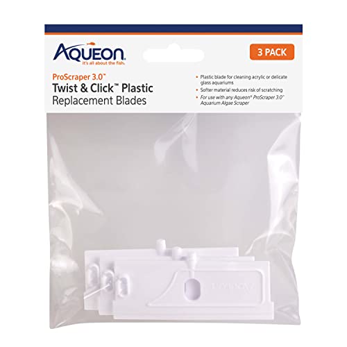 Image of Aqueon ProScraper 3.0 Twist & Click Plastic Replacement Blades, 3 Pack