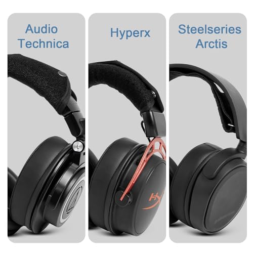 GVOEARS Replacement Earpads for HyperX Cloud/Alpha, Audio Technica M50X/M40X, Turtle Beach Stealth, Ear Pads Also fit Sony MDR-7506 Series & More, Cushions with Softer Protein Leather, Memory Foam - Thumbnail 6