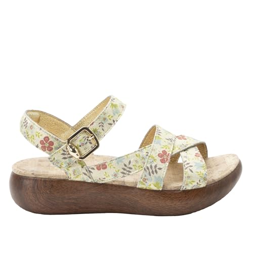 Image of Alegria Women Bianca Leather Gladiator Strap Sandal