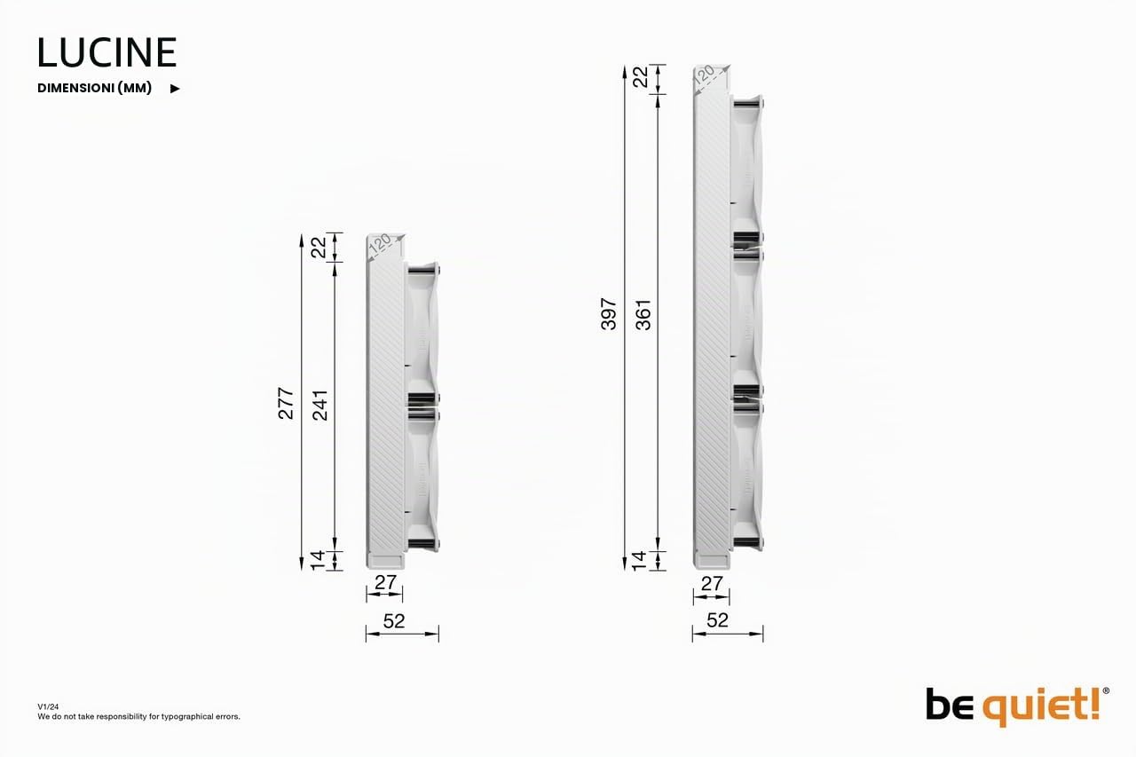 be quiet! Light Loop 360mm White dissipatore a liquido per CPU overclockate, 3 ventole ARGB Light Wings LX 120mm PWM high-speed, unità di raffreddamento con LED ARGB, prestazioni elevatissime