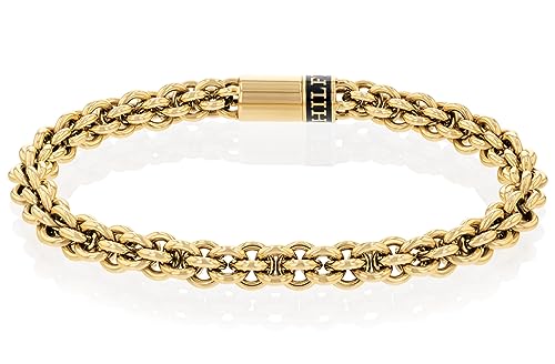 Tommy Hilfiger Men's Gold-Plated Chain Bracelet| A Timeless Accent | ...