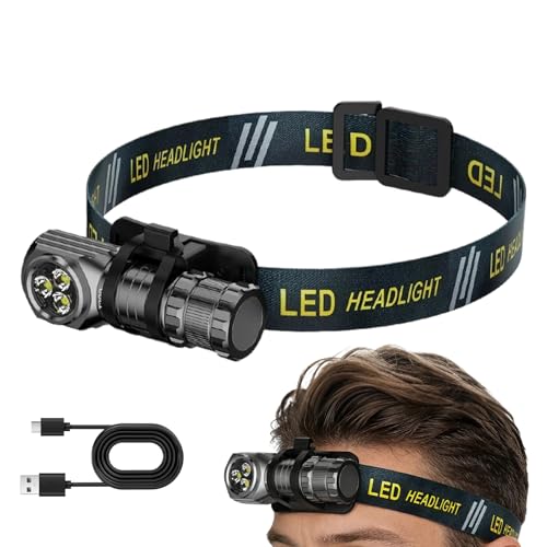 Frontal LED luminoso ajustable para evitar caídas en running y caminata nocturna