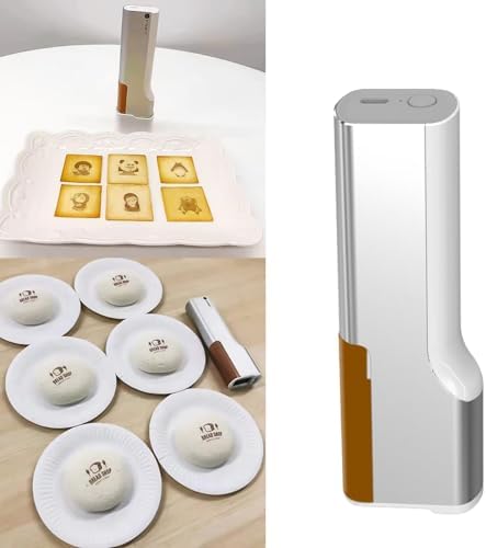 Portable Edible Inkjet Printer for Cake, Bread, Coffee & Cookies - Handheld Food Printer for DIY Latte Art & Decoration (Black)