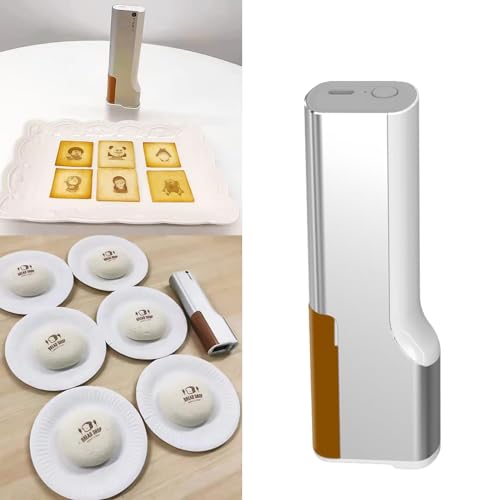 LYDZUSDP Food Printer Portable Edible Inkjet Printer for Cake,Bread,Coffee,Handheld Latte Art Printer,Cookie DIY Decoration Machine(Black)