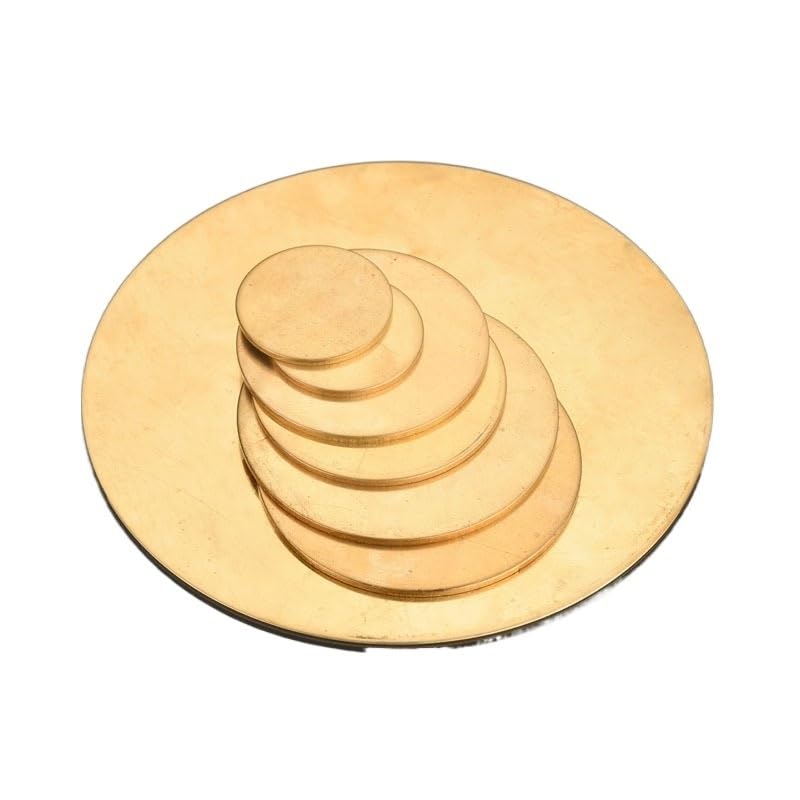 Metalen ronde plaat, ronde plaat, H62 messing schijf dia. 20 mm-200 mm dikte 0,5