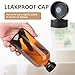 BPFY 12 Pack 8 oz Amber Glass Boston Bottle With Black Poly Cap, Funnel, Chalk Labels, Pen, Dispensing Bottles for Homemade Vanilla Extract, Essential Oils, Herbal Medicine, Wedding Christmas Decor