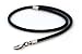 Bico 5mm (0.2 inch) Black Rubber Necklace (CL11)