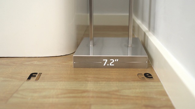 Porte-serviettes Sur Pied Solide En Acier Inoxydable 18/8 Avec Base En Marbre Naturel - Idéal Pour Salle De Bain