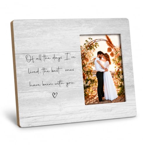 Orchroma Couple Picture Frame,Holiday Gifts for Women,Wedding Gifts for Couple,8x10 Engagement Picture Frame (been with you)