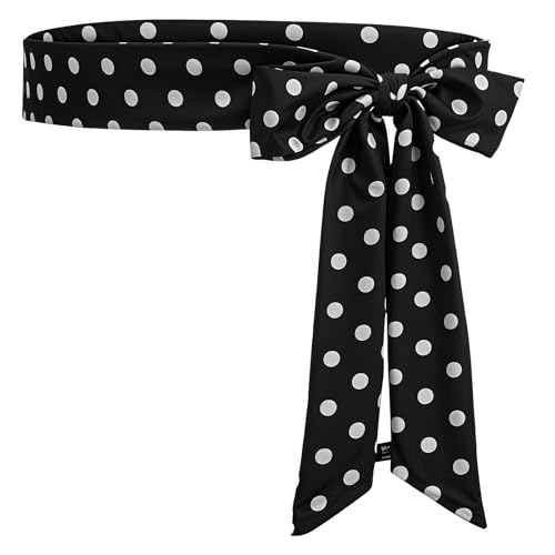 Wedding Satin Sash Belt Women Dress Sash Bridal Belt Waist Belts for Party Special Occasion 2'' Wide Double Side Dots