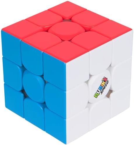 Rubik’s Cube, 3x3 Magnetic Speed Cube for Super Fast Solves, Problem-Solving Challenging Brain Teaser Fidget Toy for Adults & Kids Ages 8+