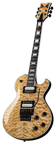 Dean Thoroughbred Select Quilt Top Floyd Rose Electric Guitar, Gloss Natural #TOP2