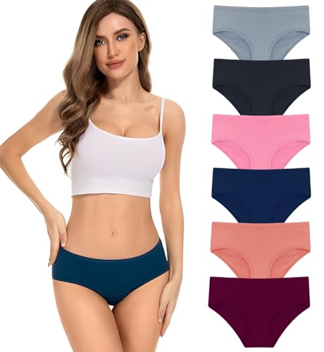 Image of NICSY Women Underwear Hipster Panty, Antibacterial Cotton Stretchable Super Combed Ladies Bikini Brief, Panty for Women.