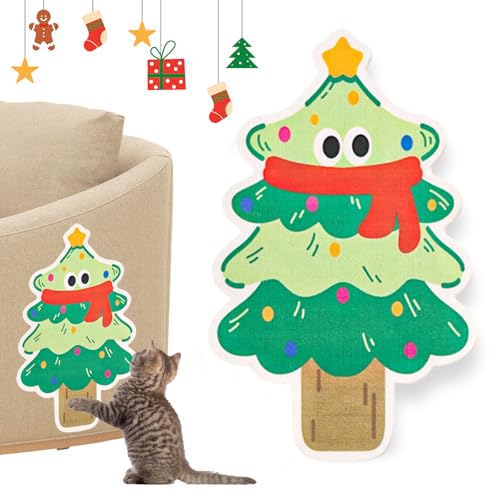 TECHEEL Kratzmatte Katze Kratzkokon für Katzen Kratzmatte Selbstklebend Katzen Kratzbretter Wand Katzenkratzbretter für Wand und Ecke...