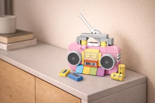 Image of STEM Home Appliance Radio Building Blocks Set (91 Pcs) | DIY Kitchen & Pretend Play Toy for Kids 6+ Years (Boys & Girls) | Educational Role Play Creativity Toy