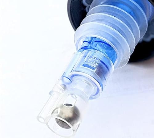 Miniatura 4 de Vertedor de licor azul (PP-CLD-14B) de 1/4 oz - Boquilla para verter licor y botella de vino Precision Pour - (10 unidades) 100% fabricado en