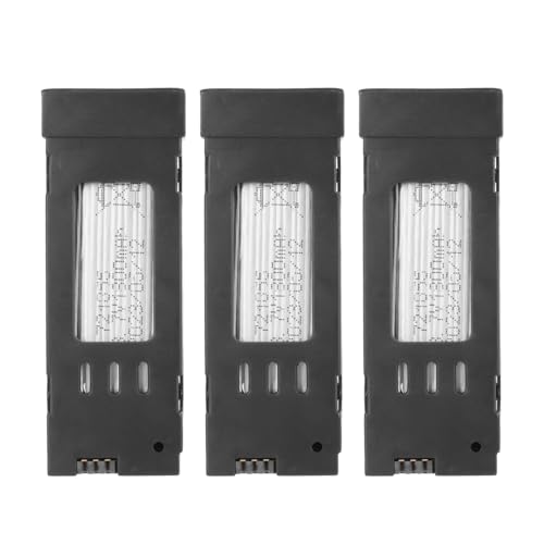 Batteria Al Litio per Drone RC da 3,7 V 1800 MAh, Compatibile con E58 E68 JY109 998PRO, 3 Pezzi,...