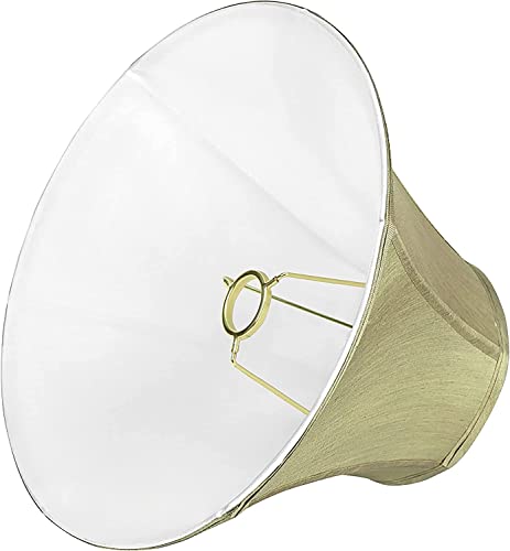 Image of Aspen Creative 58002A, Bell Uno Lamp Shade in Metallic Gold, 6 inch Top x 13 inch Bottom x 9 inch Slant Height, Slip UNO 33mm