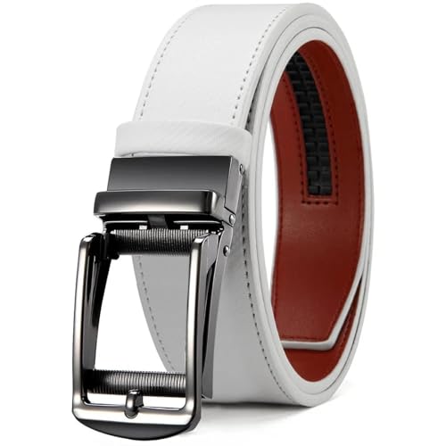 Genuine Luxury - Grade Leather Belt For Men With Automatic Metal Buckle​