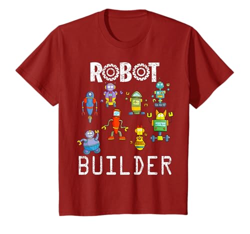 Constructor de robots Ingeniero Robótica Divertido Robot Ingeniería Niños Camiseta