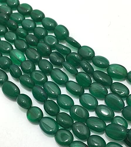 Cuentas de ónice verde natural LKBEADS para evitar roturas en joyería artesanal 3