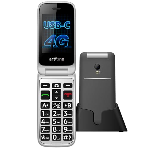 artfone G3 4G Seniorenhandy ohne Vertrag | SOS Notruftaste, Ladestation, Lautsprecher, Kurzwahl |...