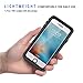 Lanhiem iPhone 6 / 6s Case, IP68 Waterproof Dustproof Shockproof Case with Built-in Screen Protector, Full Body Sealed Underwater Protective Clear Cover for iPhone 6 / 6s (Black)
