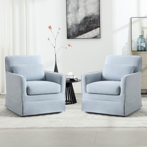 INZOY Swivel Accent Chair Set of 2