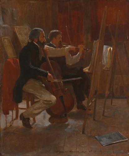 Affiche toile le studio par Winslow Homer portrait d'art premium