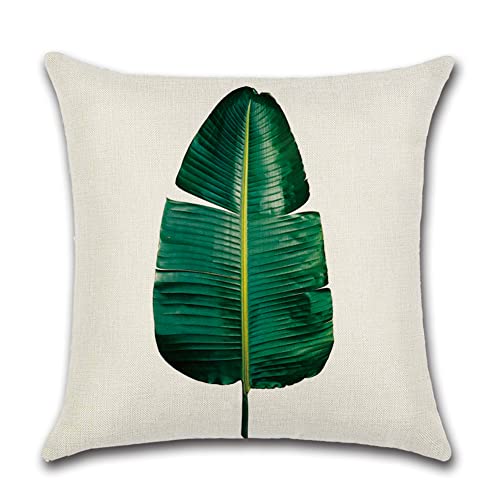 JOTOM Set of 6 Outdoor Cushion Covers 45x45 cm Waterproof Decorative Throw Pillow Covers Garden Patio Pillow Cases Outdoor Cushions Pillow Covers for Couch Bench Sofa Indoor Home Decor (Green Leaf) - Image 3