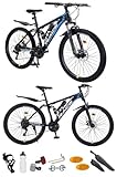 26”, 27.5”, 29 Inch Mountain Bike, Adult Bicycle, Teenager Bike, Men & Women’s Bike, Unisex MTB, Sport’s Cycle,19 KG Lightweight, Double Suspension, 21 Speed, Dual Disc Brakes, New (29 Inch)
