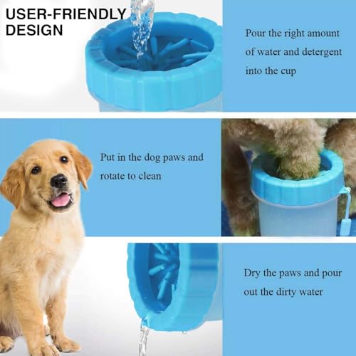 Image of 4-in-1 Pet Grooming & Cleaning Set | Silicone Washing Gloves, Grooming Glove Brush, Paw Cleaner Cup & Soft Bath Scrubber | for Dogs & Cats | Easy Bathing, Fur Removal & Daily Paw Hygiene