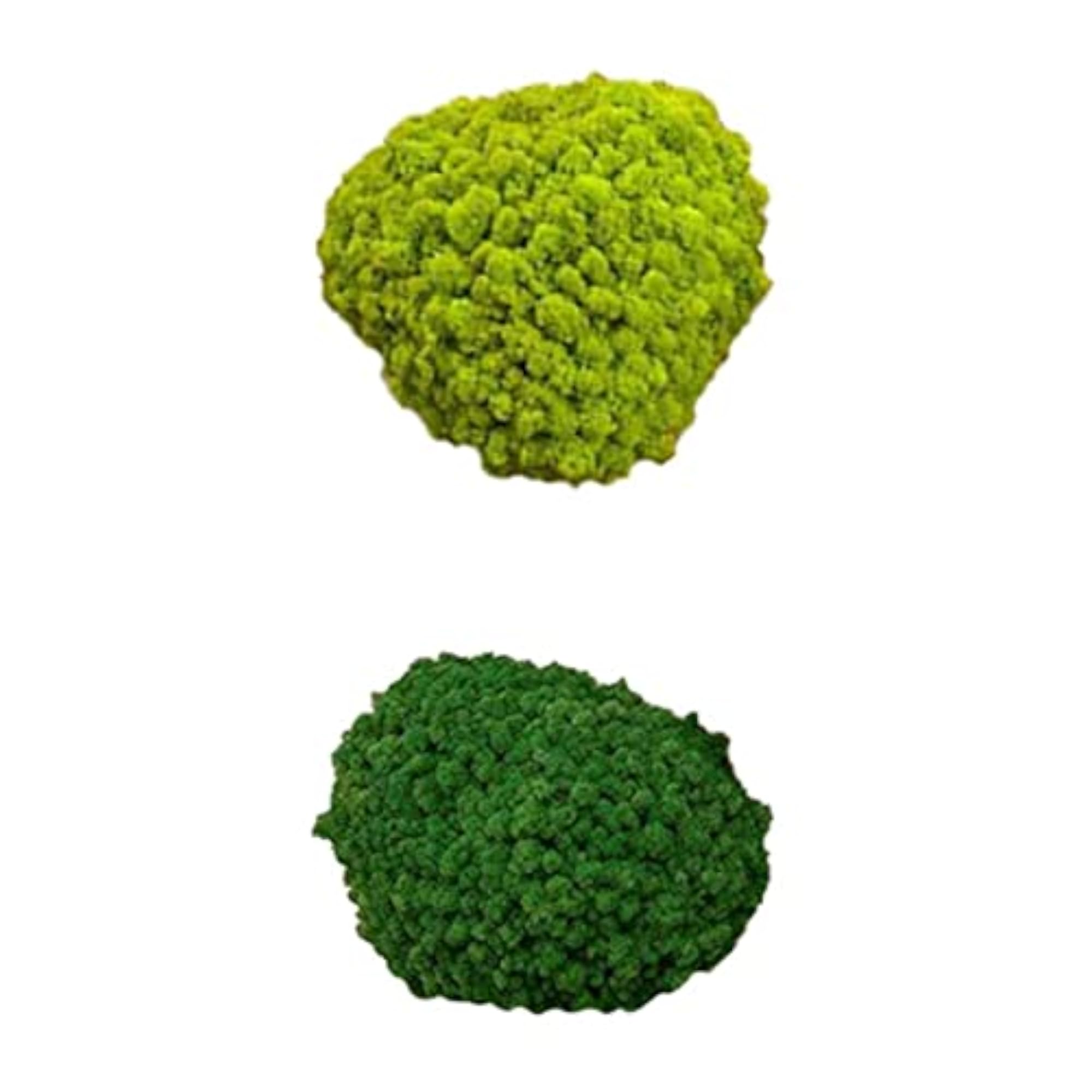 2pcs Simulation Moss Balls Stone for DIY Garden Decor