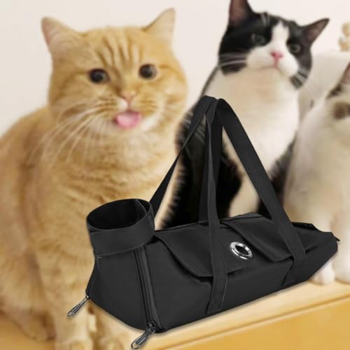 Generic Bolsa para contenção de gatos, para animais de estimação, ajustável, prática, viagem, para c