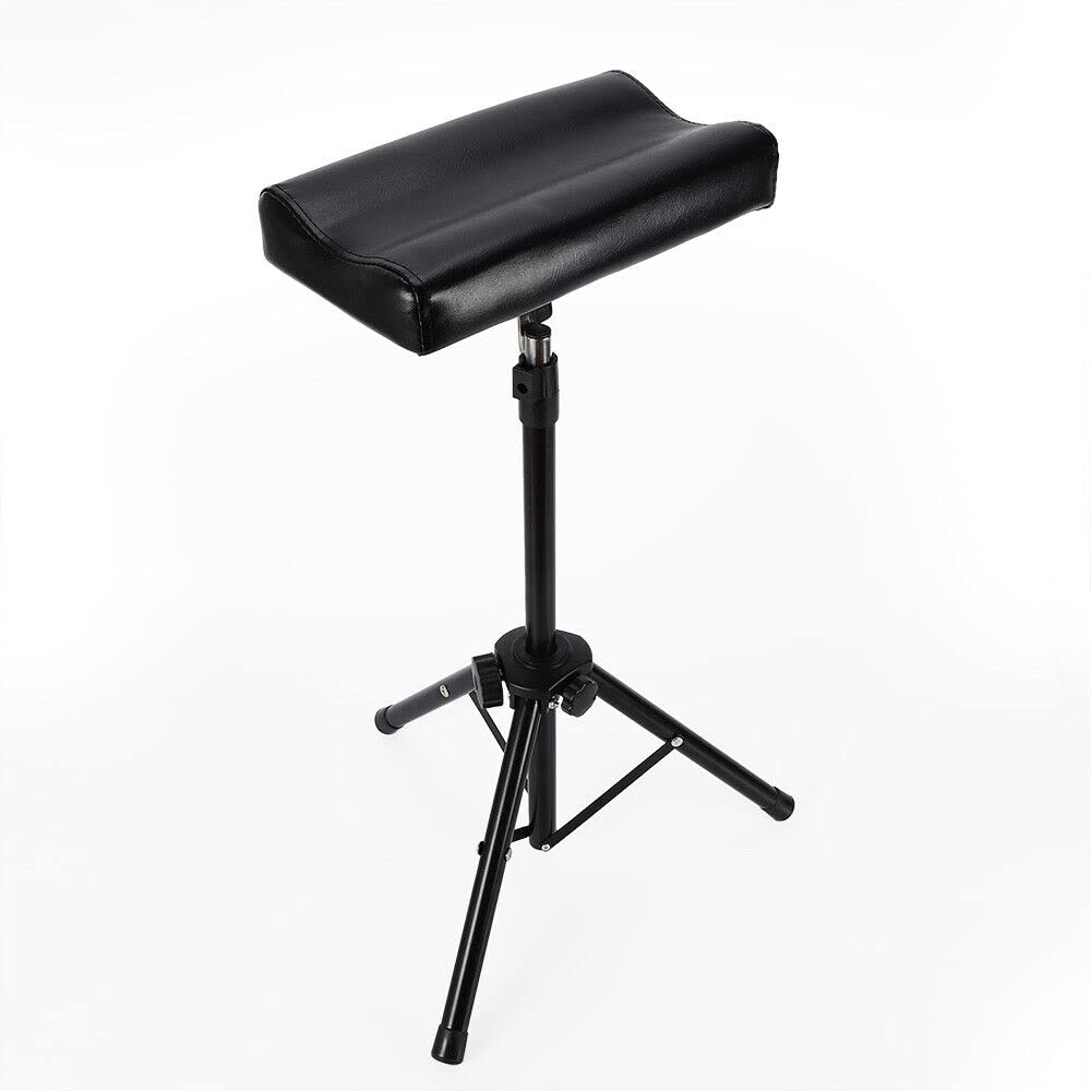 Tattoo Armrest Stand, Portable Adjustable Height Black Sponge Pad Tattoo Arm/Leg Rest Tattoo Tripod Stand Chair for Tatto,Salon Studios