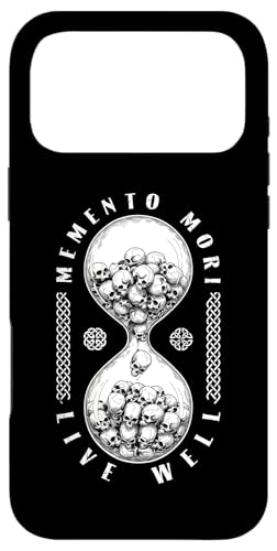 Memento Mori Live Well Skull �����v �X�g�C�b�N �X�g�C�b�N �h�N�� �X�}�z�P�[�X iPhone 17 Pro Max �p
