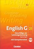 english g 21 a1 leistungsmessung  English G 21 B2 Vorschläge zur Leistungsmessung Klassenarbeiten G21 B 2 Corne...