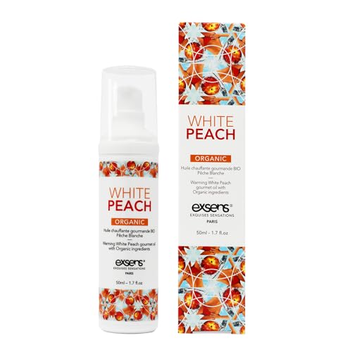 Huile de massage gourmande white peach pour soulager la peau sèche
