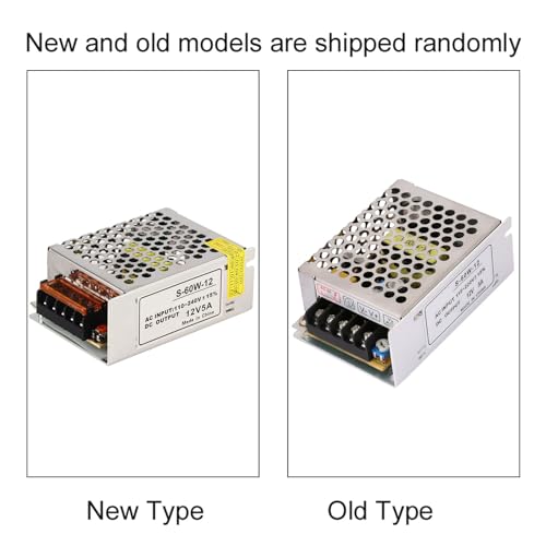Image of Power Supply, 12V 5A 60W LED Driver Universal Regulated Switch Power Supply Converter for Radio Camera LED Light and more