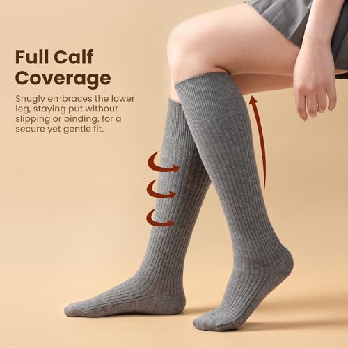 RockDove Women's Knee-High Slouchy Cashmere Brushed Socks4