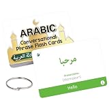Arabic Conversational Flash Cards for Beginners, Arabic Cards with English Transliteration for Kids, Students and Adults