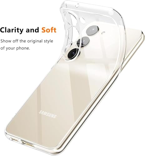 Image of NISHTECH for Samsung Galaxy M15 5G, F15 5G Premium Transparent Hybrid Soft Slim Dust Proof Back Case Cover with Camera Protection